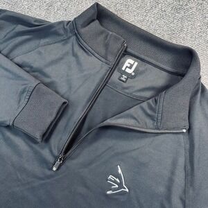 FootJoy Men's 2XL Black 1/4 Zip Golf Pullover Performance Stretch Outdoors Walk
